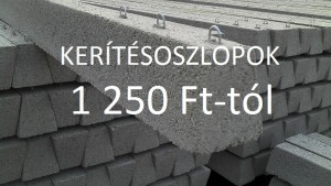 Beton kerítésoszlop