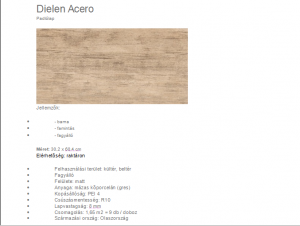 Dielen acero